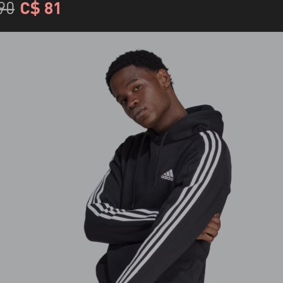 NWT Adidas Hoodie - Pink sz L fits more like a Med - Picture 4 of 8